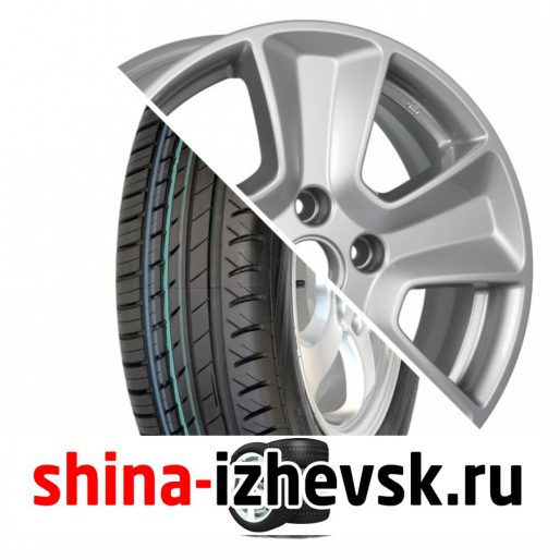 Колесо в сборе Viatti Strada (V-130) 205/55 R16 V 91 + КиК Серия Реплика КС672 (16 Duster FL) 6.5xR16 5×114.3 ET50 DIA66.1 Серебристый в Ижевске
